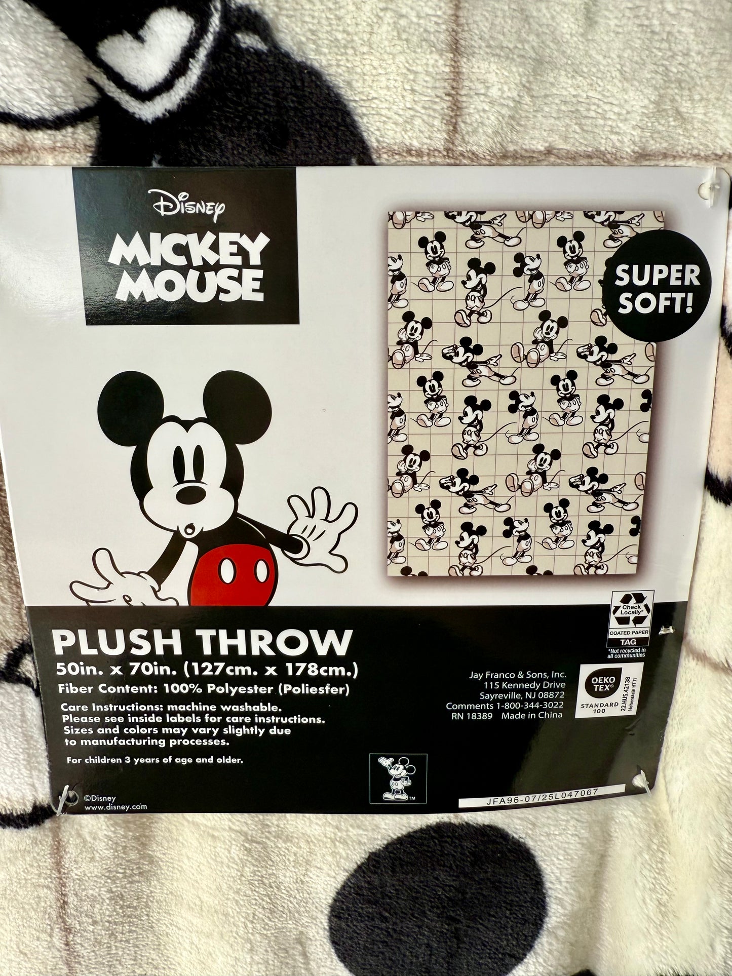 Mouse Plush Throw