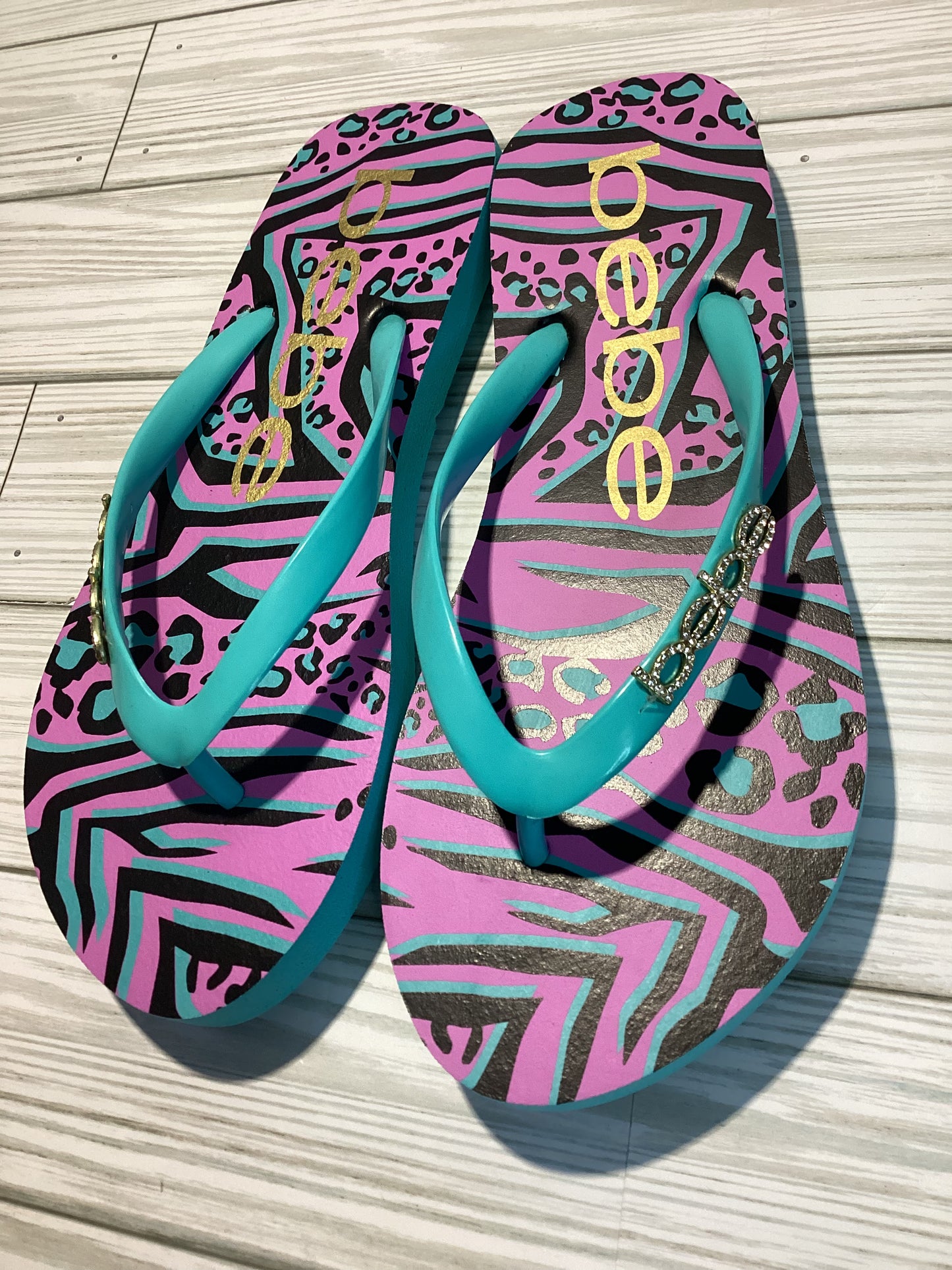 Bebe Flip Flops *Animal Print*