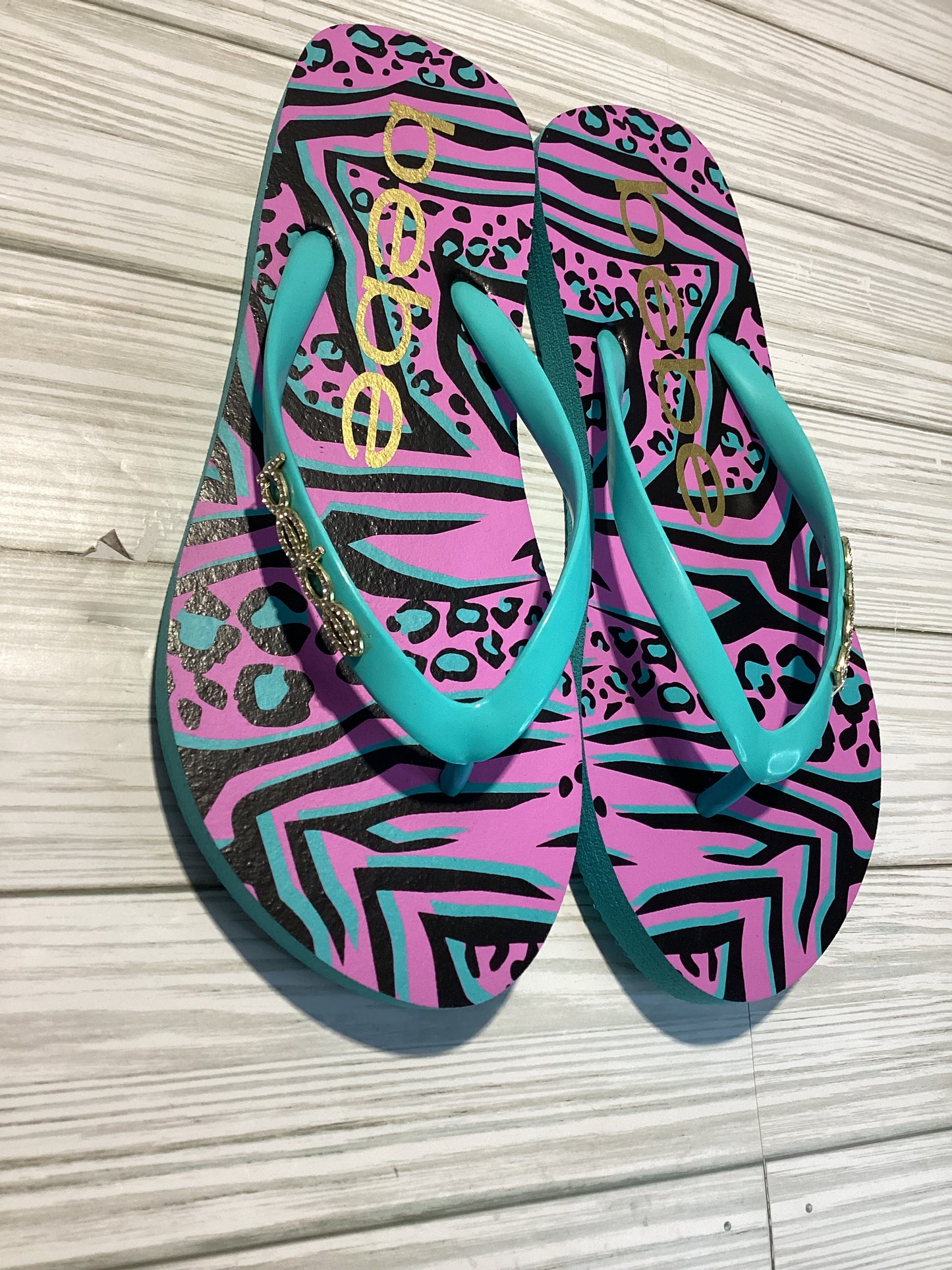 Bebe Flip Flops *Animal Print*